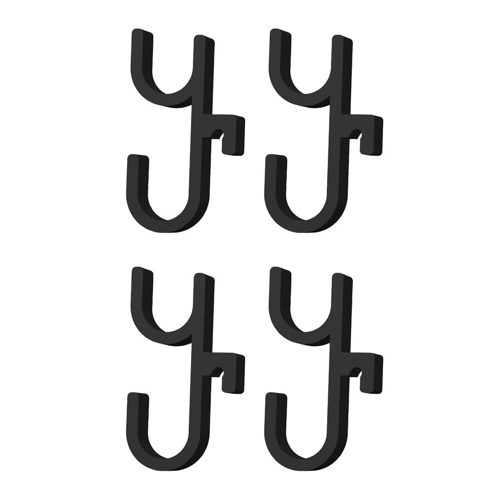 2/4/6pcs Car Umbrella Hook Dual Hooks Multi-Purpose Hooks PLA Material Anti Slip Design for SUV Sedan Trunk Organizer