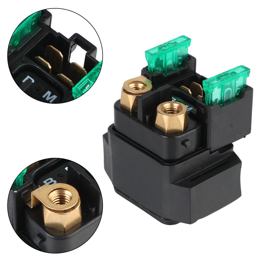 

Motorcycle Electrical Starter Ignition Key Switch Solenoid Relay Switches For Yamaha YFM250 350 400 450 660 чёрный
