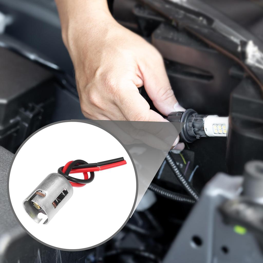 Partuto 4pcs Universal 1176 BA15D Car Bulb Socket - Auto LED Bulb Light Lamp