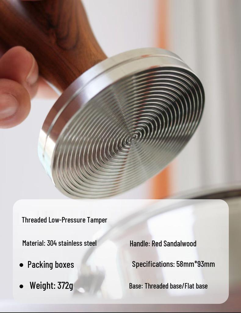 58mm Italienischer Edelstahl Kaffee Tamper für Mühle und Maschine