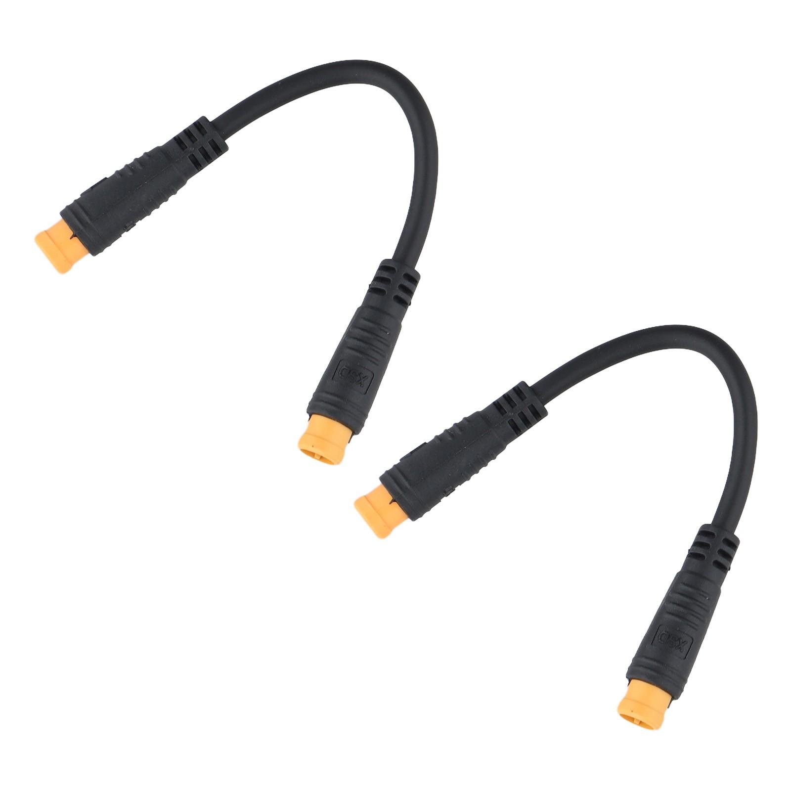 Set of 2 Waterproof 3Pin For Ebike Conversion Cables for Easy Replacement