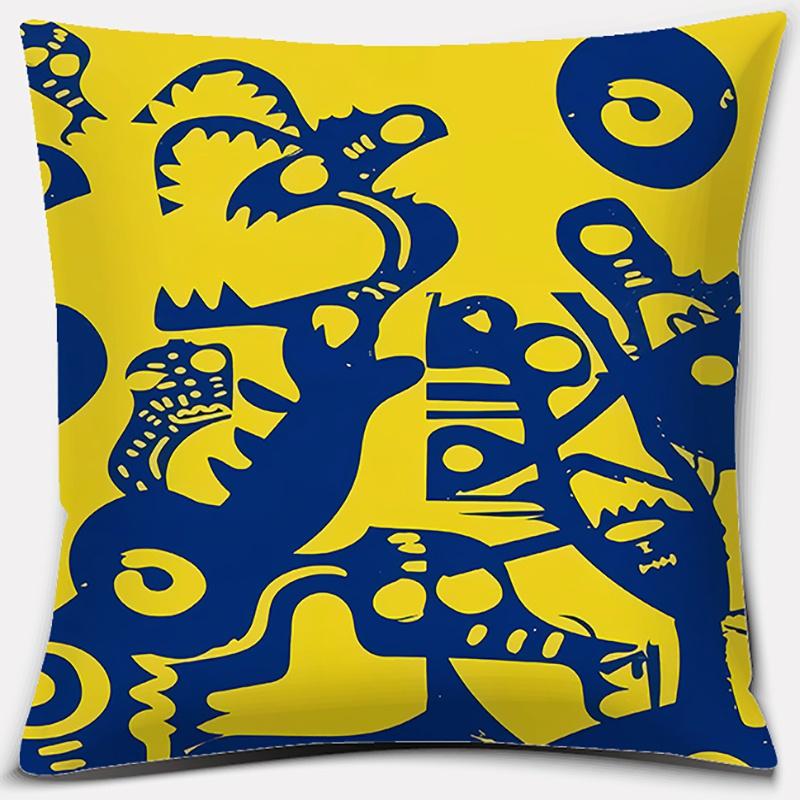 Furniture Decoration Graffiti Series Pattern Decoration Pillowcase Sofa Pillowcase Home Office Decoration