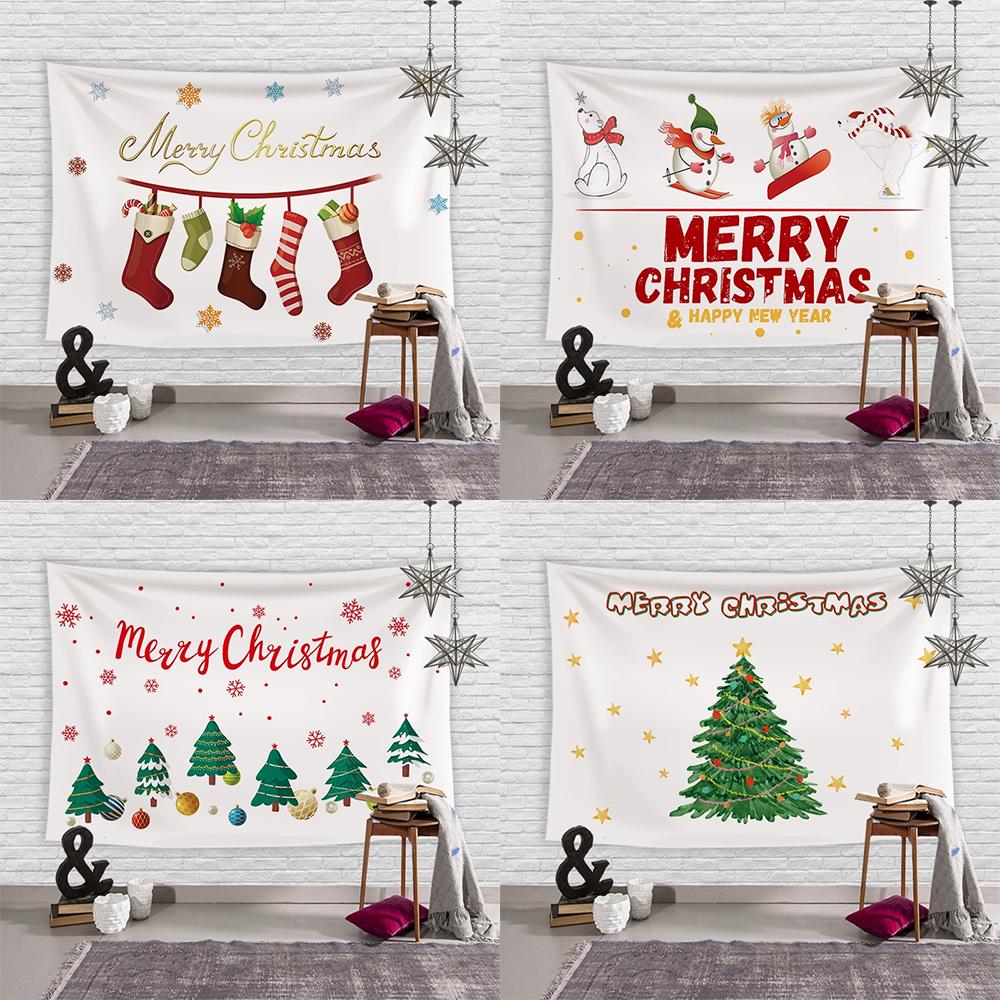 

Tapestry ins Christmas pine tree decorative hanging cloth festive background cloth atmosphere decorative wall tapestry