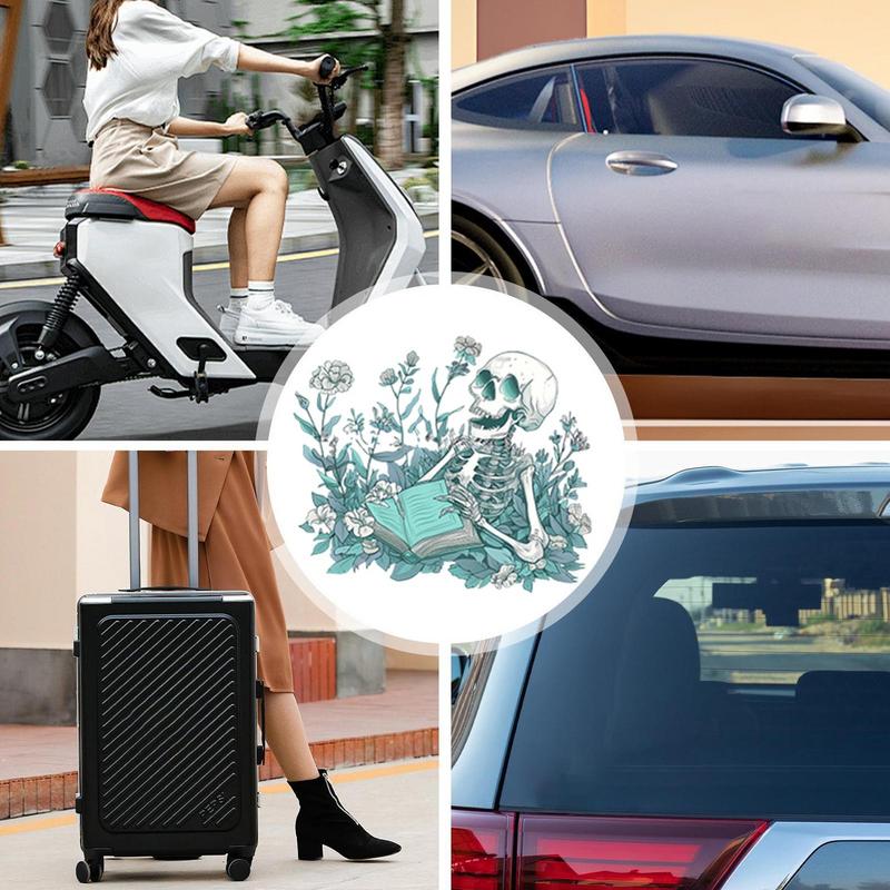 Cool Decals For Trucks PVC Car Stickers In Skull Design With Strong Adhesive Waterproof Decorative Skull Stickers Car