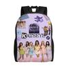Katseye Kpop Music Backpack for Men Women Fashion Student Hiking Travel Daypack College Shoulder Bag with Pocket