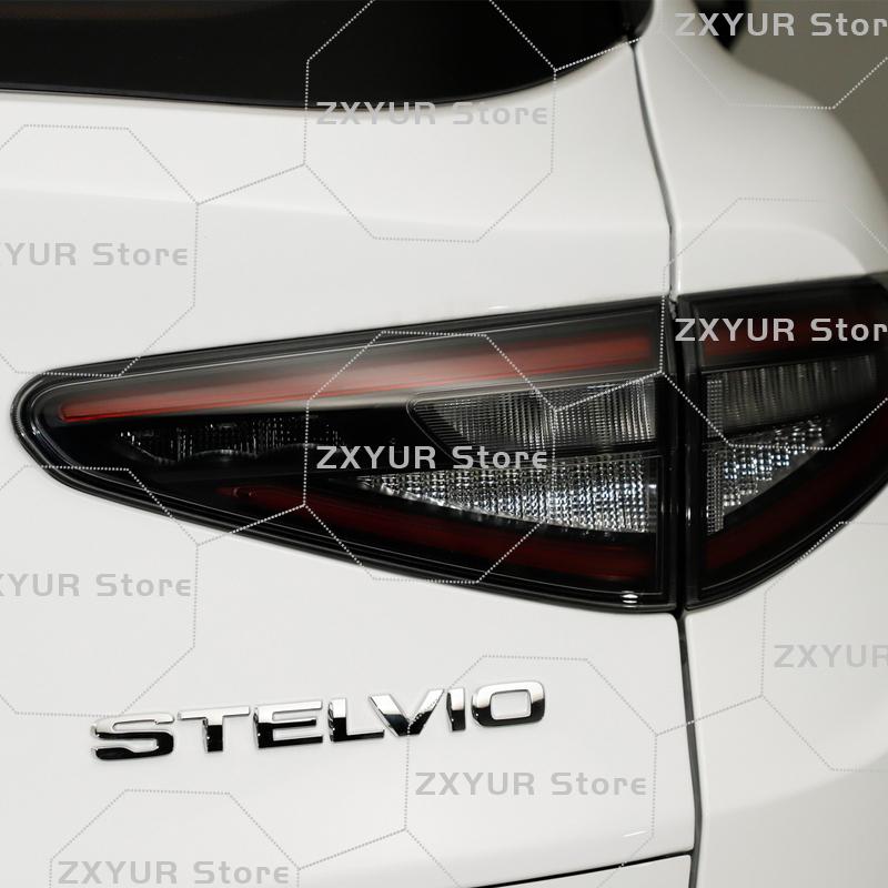 1Pc Giulietta Giulia STELVIO ABS Emblem Car Sticker Letter Badge Decal Body Rear End Trunk Decor Accessories