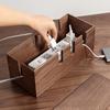 1PC Storage Box 31*13*12cm Creative Solid Wood Storage Hub: Organize Cords Storage Solution For Wires/set-top Boxes Accessories