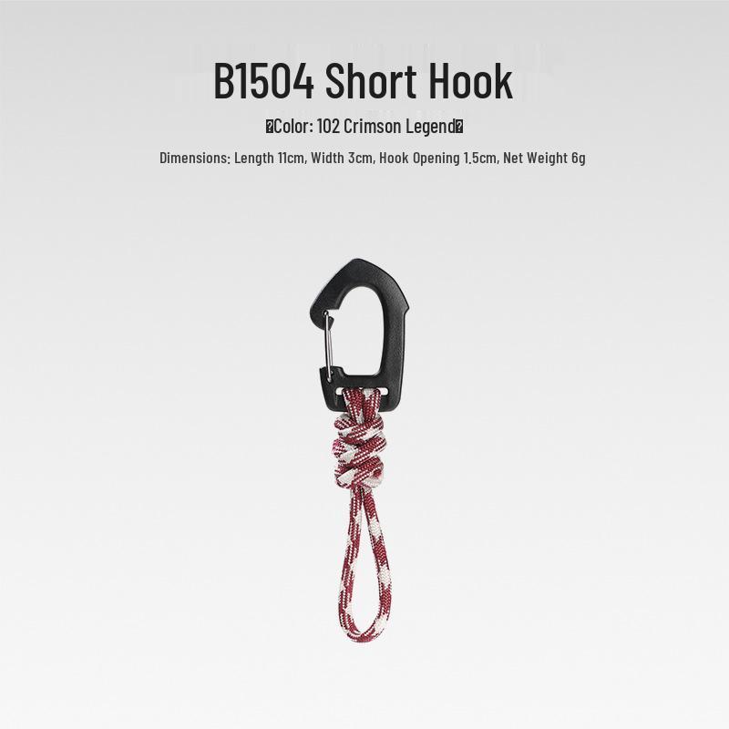 Sju-strängad Paracord Nyckelring Lanyard: Anti-förlust, Utomhuscamping, Multifunktionell med Karbinhake & Snabbspänne.