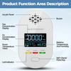 Small Wall Mounted Air Quality Analyzers Detecting Combustible Gas CO Temperature Moisture 105mm Long for Indoor Safety