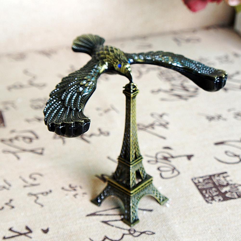

Retro Alloy Eiffel Tower Modeling with Balance Bird for Office Desktop Decoration Photography Prop Bronze12.5*9.5*11 cm