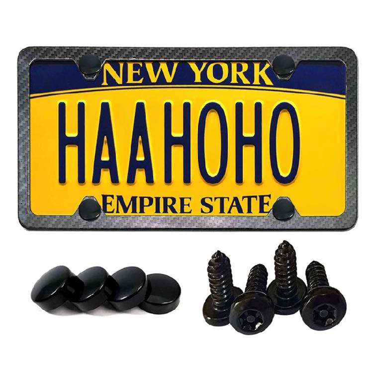 Upgraded License Plate Screws Quick & Secure Car License Plate Fasteners Set
