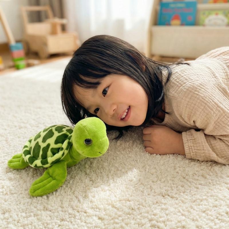 15-28CM Roztomilá želví plyšová hračka Kawaii želví plyšák Panenka Vyplněná měkká zvířecí panenka k narozeninám Uklidňující hračka