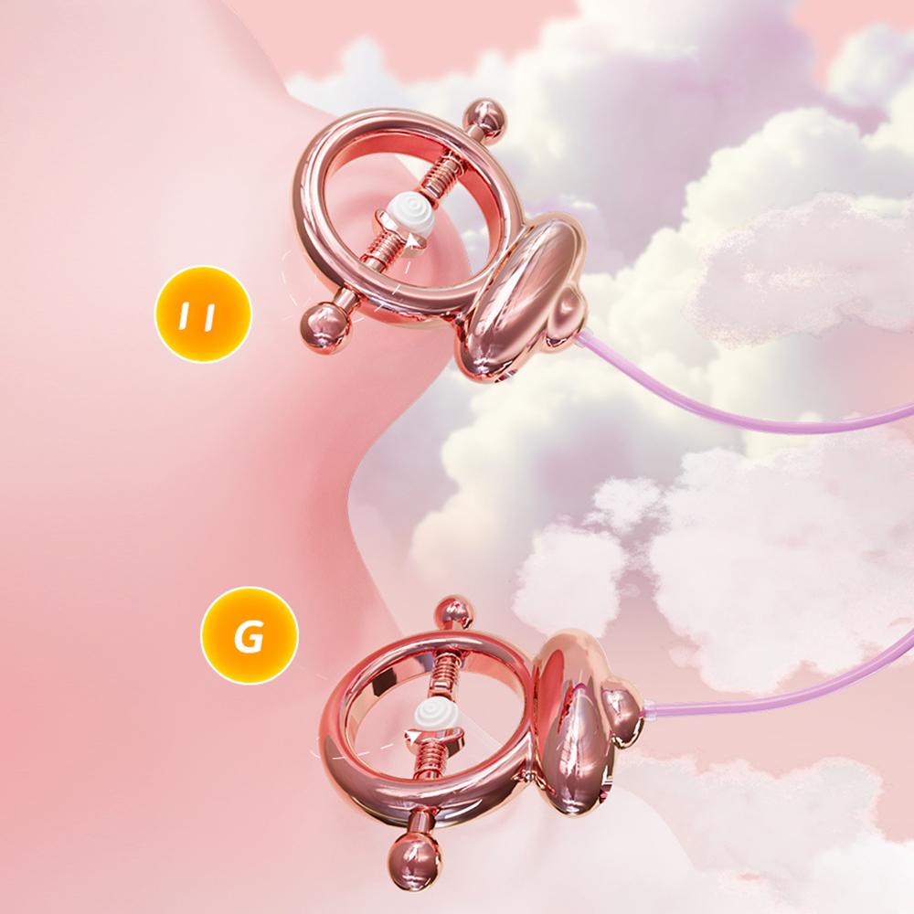 15 Modes Electric Nipple Clamp Breast Massage Vibrator Enhancer Bondage Adult Stimulator Sex Toys For Women Couples Female