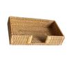 Woven Flat Napkin Basket Tray, Handcrafted Flat Napkin Holder Basket, Flat