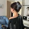 Pearlescent Double Layer Polka Dot Hair Claw Clip for Women