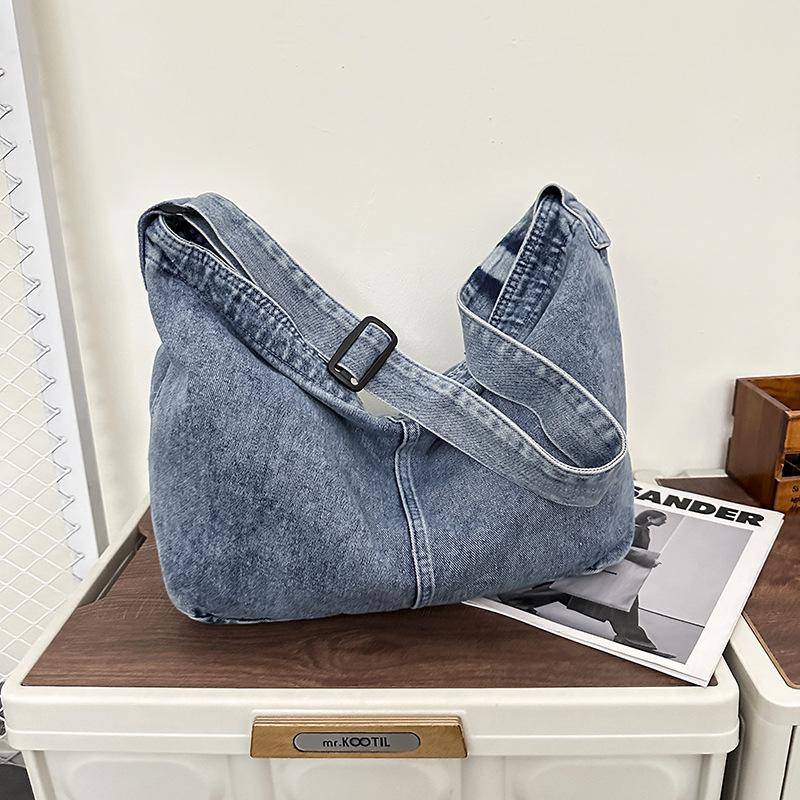 2025 Summer New Foreign Style Simple Texture Large Capacity Tote Bag Fashion Trend Women's Shoulder Messenger Bag