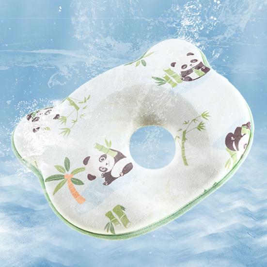 Baby Shaping Pillow Memory Foam Head Support for Strollers Cribs Breathable Infant Flat Head Pillow Cute Baby Gifts