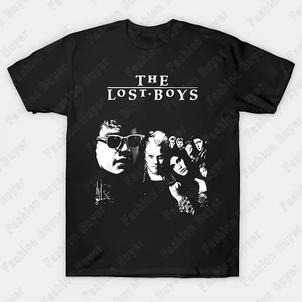 The Lost Boys Vampire TShirt A Nod To Classic Horror and Edgy Style Oversized Yk Short Sleeve Casual Cotton Streetwear Top Tee