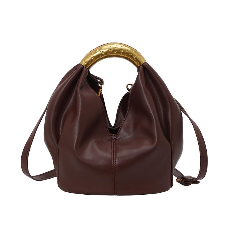 Hand-held Fashionable Pleated Bag, Niche and Simple Casual Shoulder Bag, Hand Strap Bag
