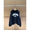 Mens Oversized Hooded Zip-Up Sweatshirt With Deconstructed Stitching Embroidered Patch Cotton Blend Streetwear Casual Wear