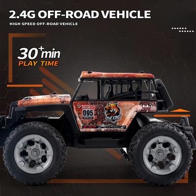 2.4G RC Car Electric Drive Off-Road Big Wheel High Speed Purple Remote Control Trucks Girls Toys for Children