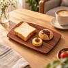 Rectangular Wooden Serving Tray Long-Lasting for Kitchen Counter