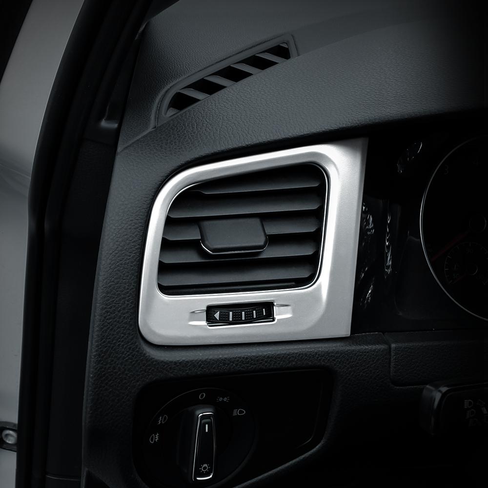 Car Air Outlet Trim for Volkswagen VW Golf 7 MK7 7.5 MK7.5 2013 - 2019 LHD 2Pcs Air Conditioning Vent Panel Cover Sticker