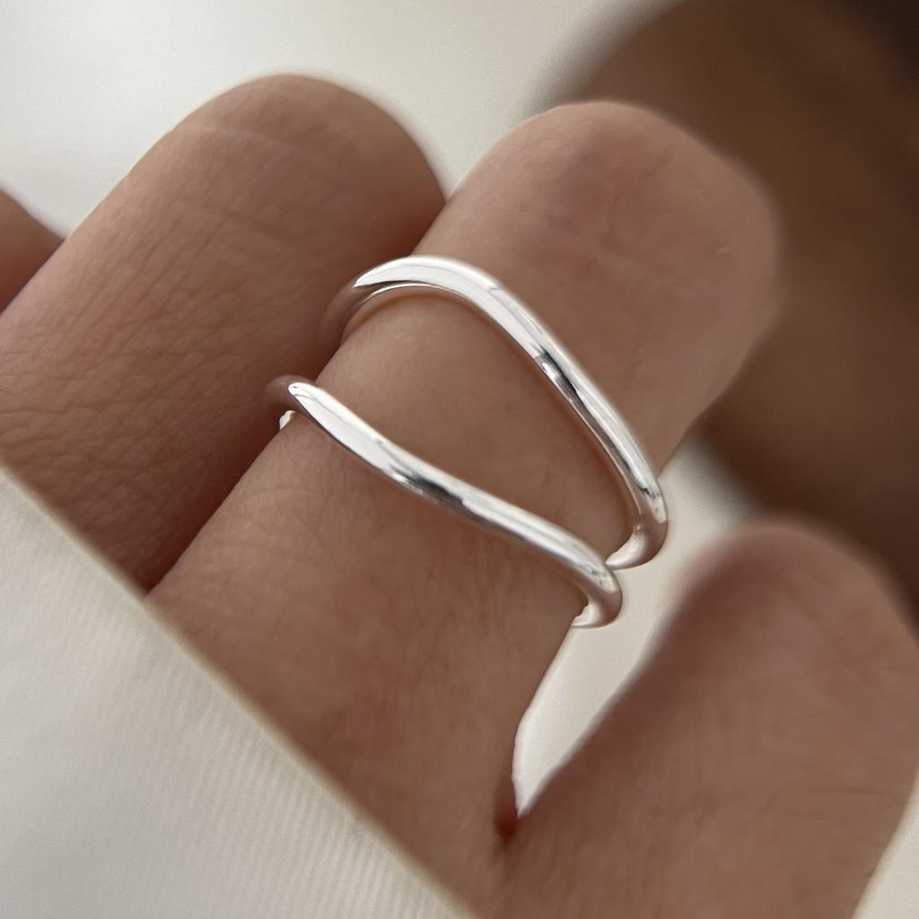 Xiaomi 925 Sterling Silver Rings for Women Couple Minimalist Handmade Wide Ring Party Jewelry Gift Prevent Allergy