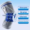 Silikon-Feder-Kniebandage für Basketball, Laufen, Bergsteigen und Outdoor-Sportarten