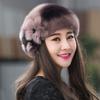 Women’s Hat High-end Hats Fashionable and Luxurious Hats Warm Ear Protection Hats for Middle-aged and Elderly People