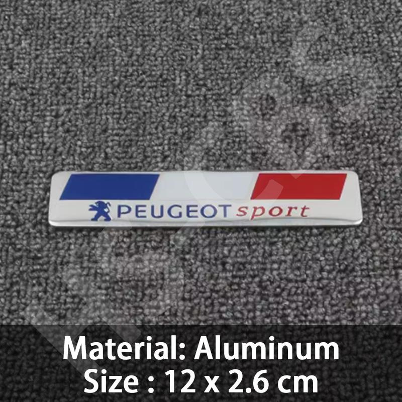 3D Aluminum Car Body Fender Logo Rear Trunk Stickers For Peugeot 308 408 108 RCZ 208 3008 107 106 206 207 301 4008 Car Styling