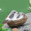 Ornaments Craft Vine Handmade Nature Birds Egg Realistic Feathered Artificial Craft Birds Bird Nest