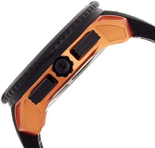 Tendence Altec Gulliver 51mm Men's Watch, Orange Dial, Aluminum, Mineral Glass, Quartz Movement, Black (TY146003) [Parallel Import]