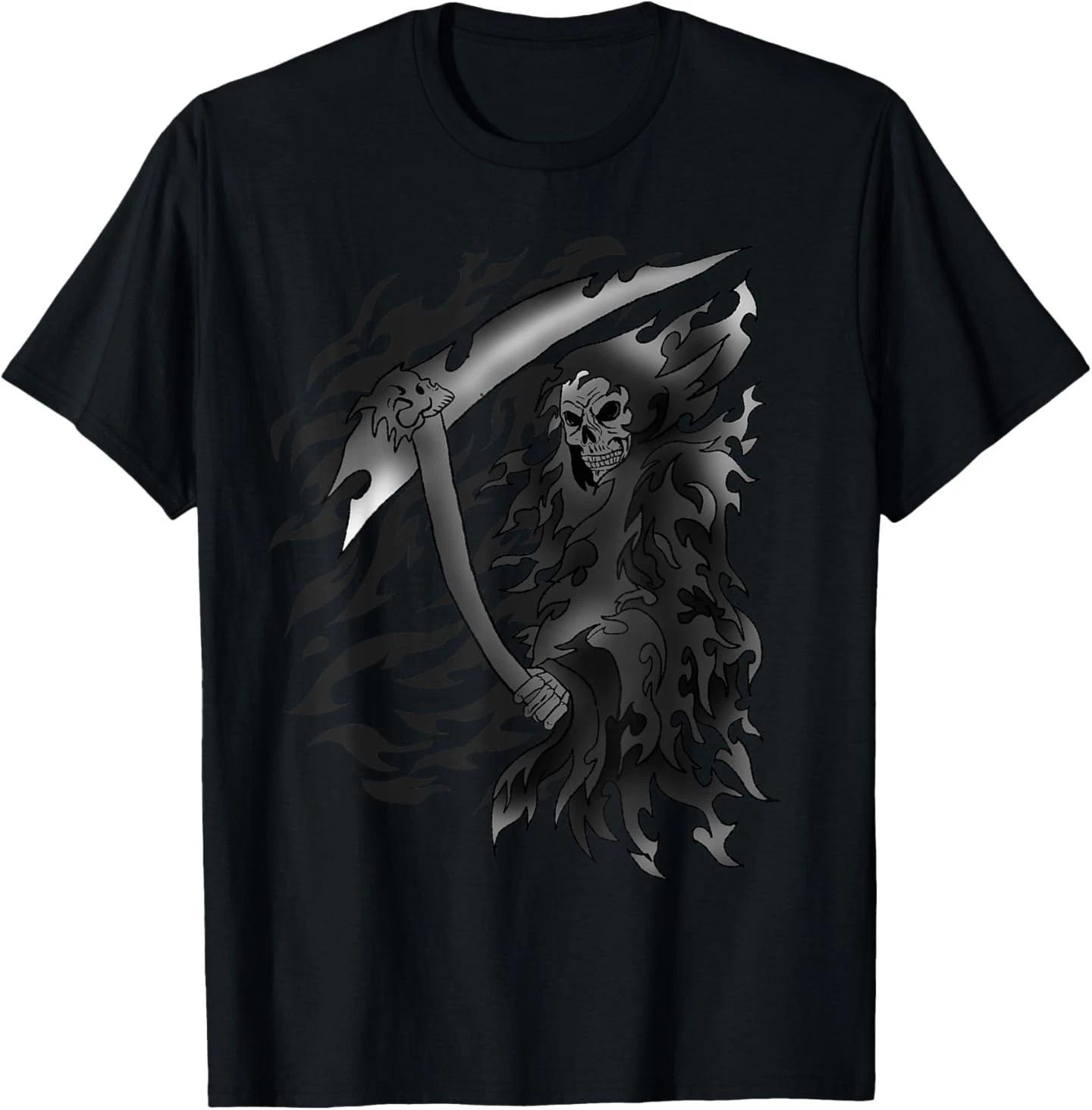 

Grim Reaper Angel Of Death Cool Dead Ripper Skull Gift Idea T-Shirt 3XL