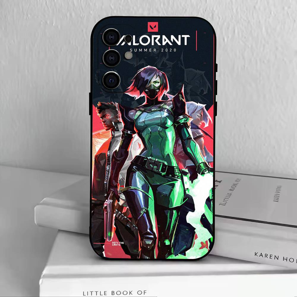 Games V-Valorant  Phone Case For Samsung S25,S24,S21,S22,S23,S30,Ultra,S20,Plus,Fe,Soft Silicone Black Cover