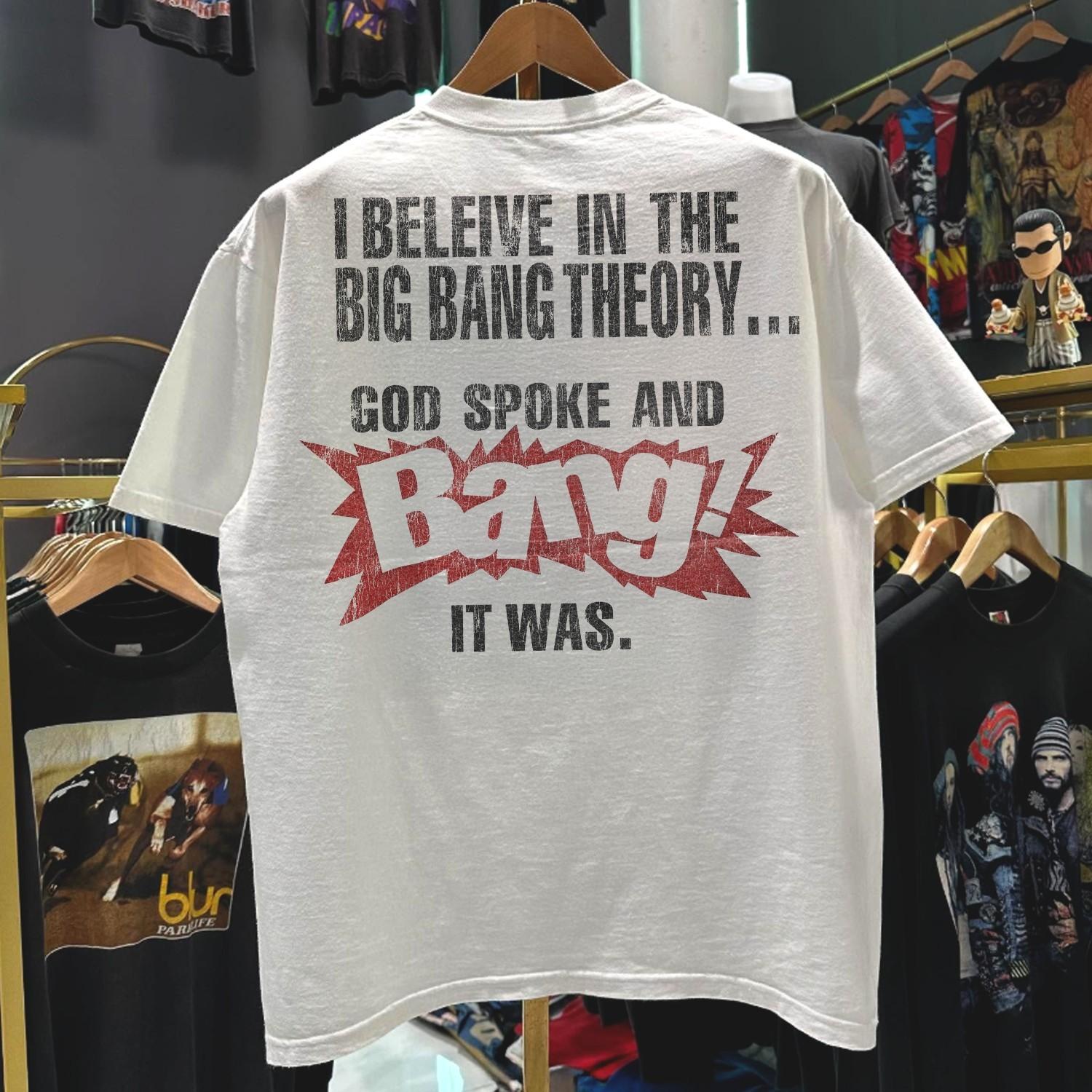 Big Bang? Not! Anti Evolution Promo T-Shirt White XXL 2XL