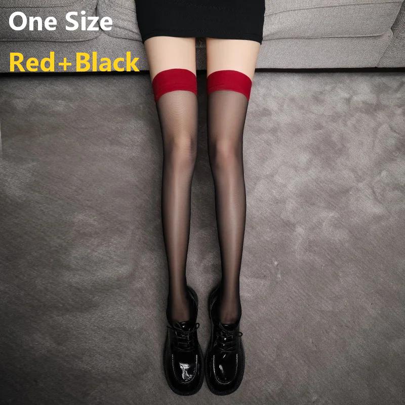 1/S Black Stockings Sexy Black Silk Summer Thin Over The Knee Lace Black Mid Length Half Cut Romantic Socks Over The Knee