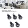 5 Pcs Chair Rotate Wheel 3in 360 Degree Noise   Scratch Resistant Straight Chair Caster for