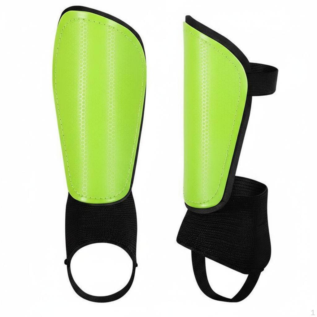 2 Pieces Soccer Shin Guards EVA Foam Padding Football Pads Honeycomb Shell Leg
