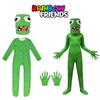 Roblox Friends Regenbogen Grün Cosplay Kostüm Kinder Halloween Ausgefallenes Partykleid