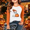 Kids' Halloween Printed Long Sleeve Neck T-Shirt for Casual Wear