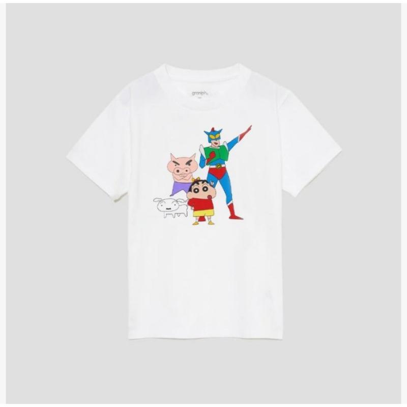 

Летняя футболка унисекс в стиле аниме Crayon Shin-chan с принтом, свободный крой, повседневная, детский топ для родителя и ребенка 100