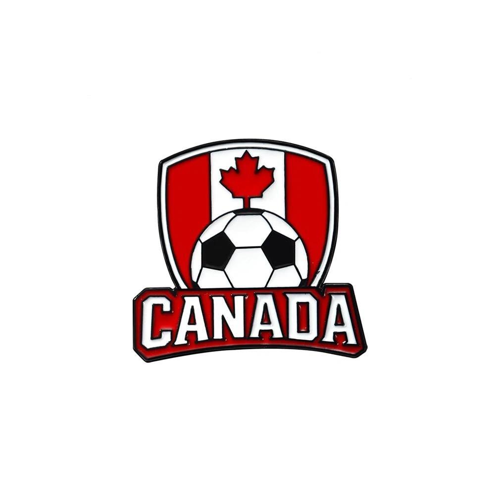 Waterproof Soccer Enamel Pin Badges, Cute Cartoon Football Brooches for Clothing Accessories