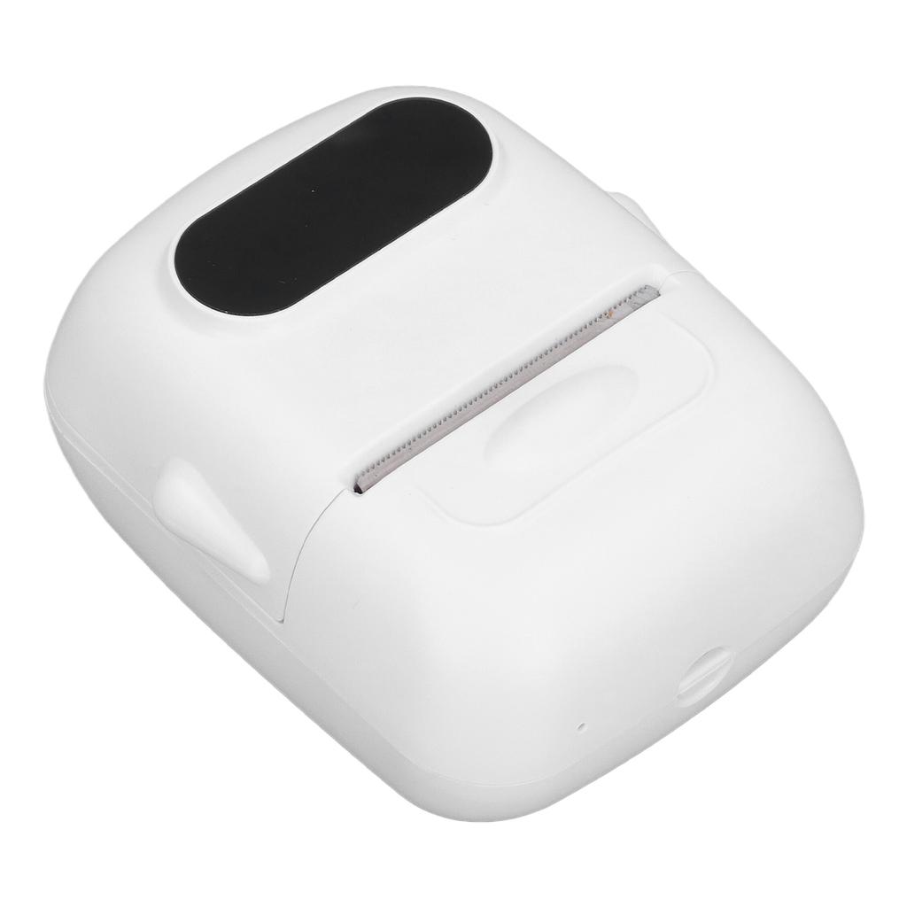 Bluetooth Thermal Label Printer 203dpi Printing Rechargeable Portable Thermal Printer with 1 Roll Pa