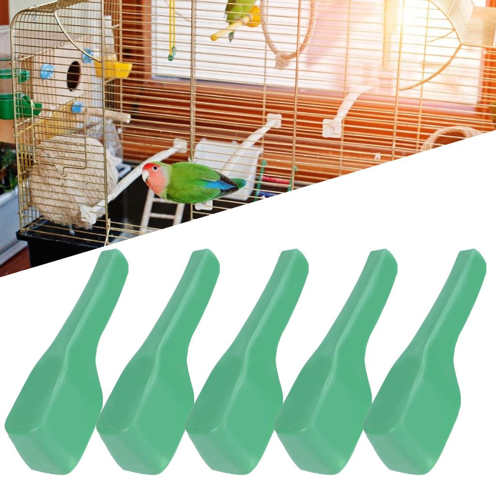 5 st Fågelmatningssked Plast Matspade Fågelbur Matare Tillbehör Förnödenheter