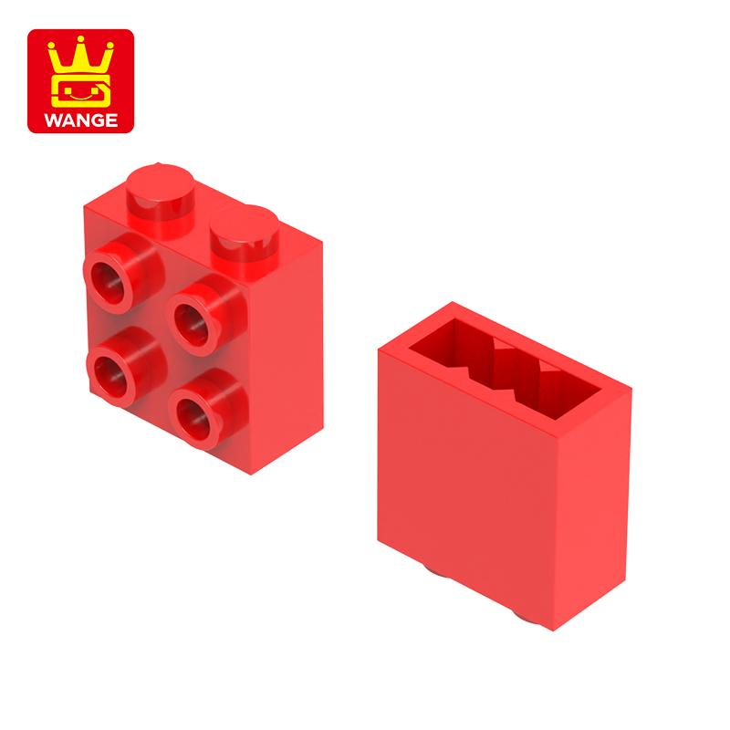 Non-Toxic 77Pcs/Lot 1X2X1 2/3 With Studs On 1 Side Block Moc Color Accessories Compatible With 22885 Brick Diy Children Toy Assembly