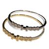 18k Real Gold Electroplated Zirconium Bracelet European and American Simple Fashion Buckle Bracelet Light Luxury High-end Hand Jewelry 2026