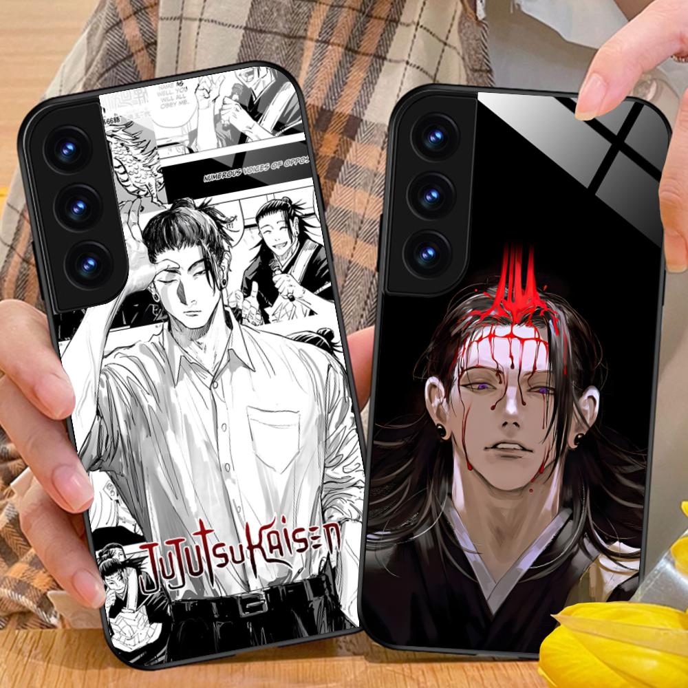 Jujutsu Kaisen Geto Suguru Phone Case for Samsung Galaxy A56 55 54 53 52 51 36 35 34 23 16 15 5G Glass Colorful Cover Luxury
