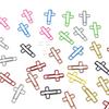 100Pcs Crucifix Paper Clip Small Metal Paper Clamp File Organiser Clip Metal Book Marker Clips for Office School Supply