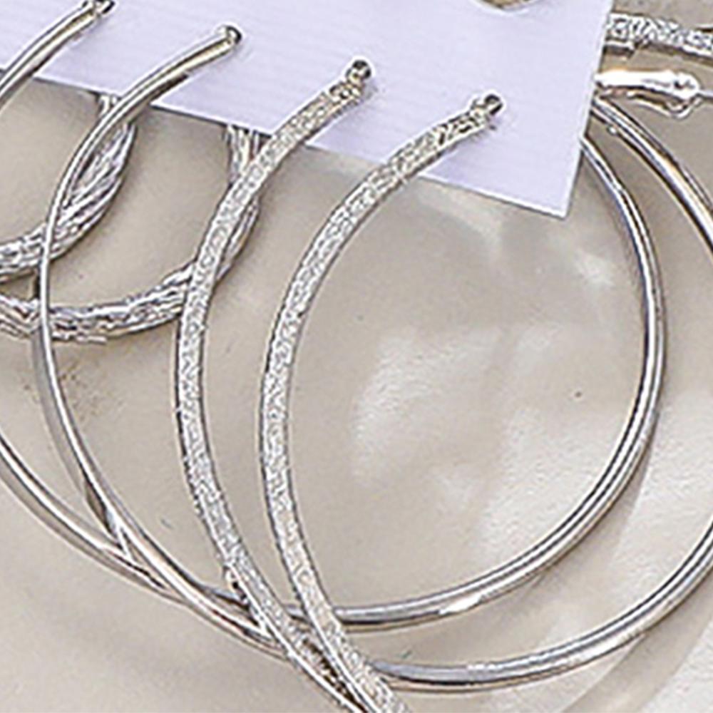 12 Pieces Women Creative Fashion Versatile Temperament European And American Alloy Earrings Exquisite copper Star Earring Set